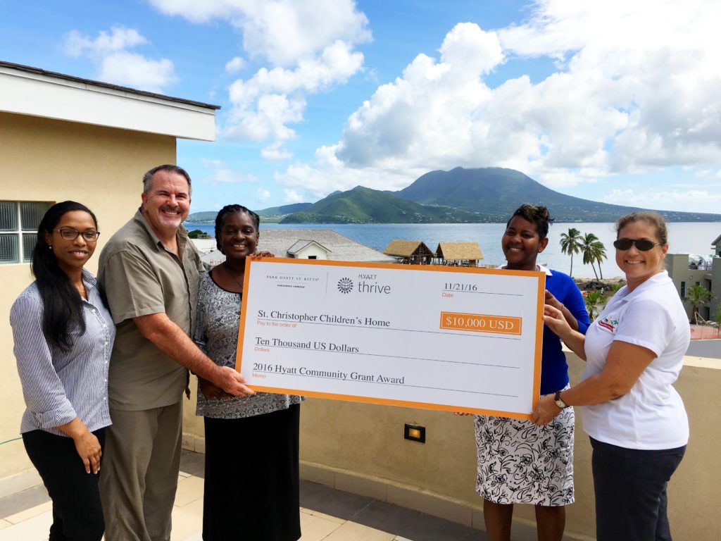 PARK HYATT ST. KITTS CHRISTOPHE HARBOUR AWARDS COMMUNITY GRANT TO ST. CHRISTOPHER CHILDREN’S HOME