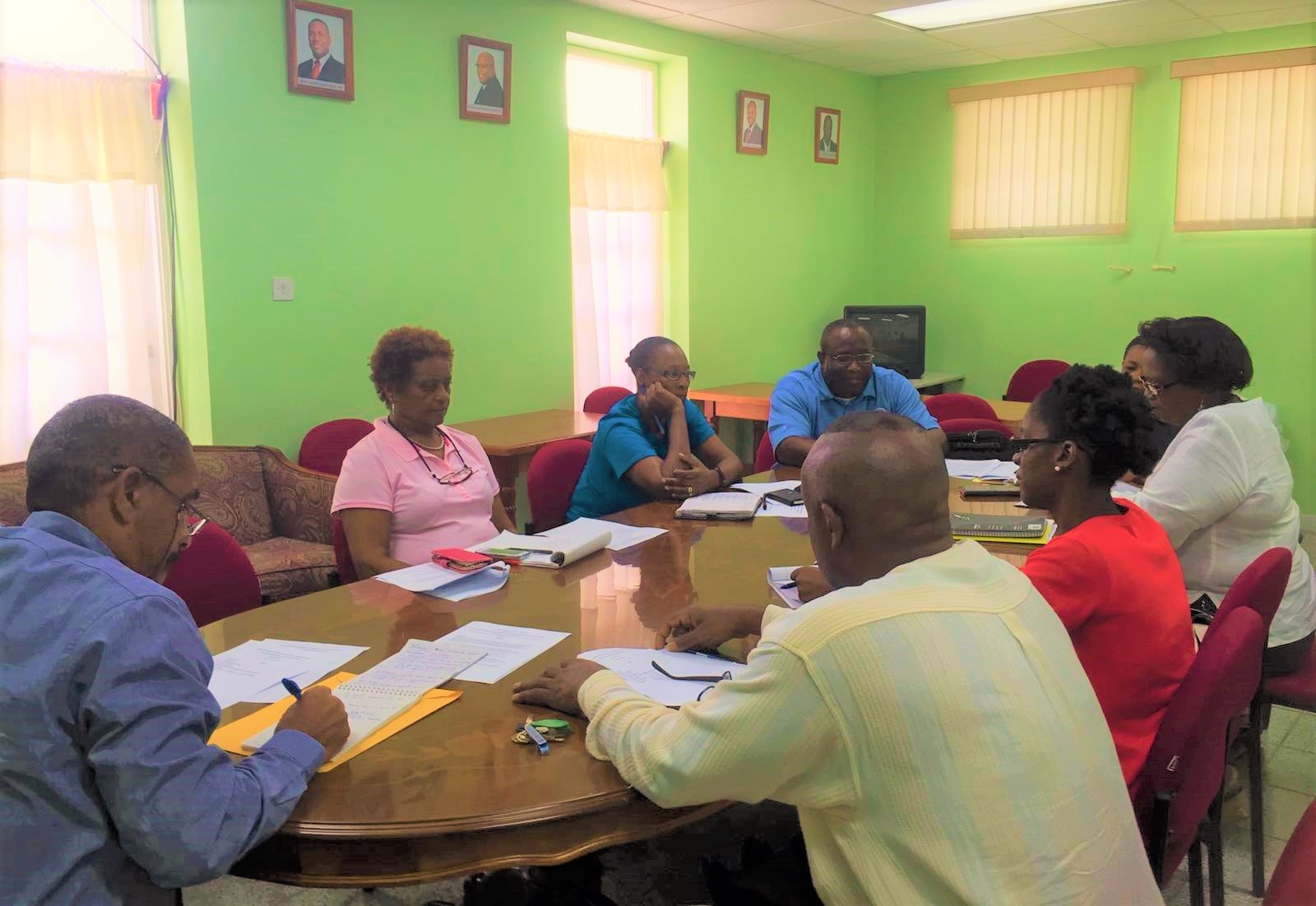 Mr. DeSuza meeting with representatives from PEP, NSTP and TVET Secretariat