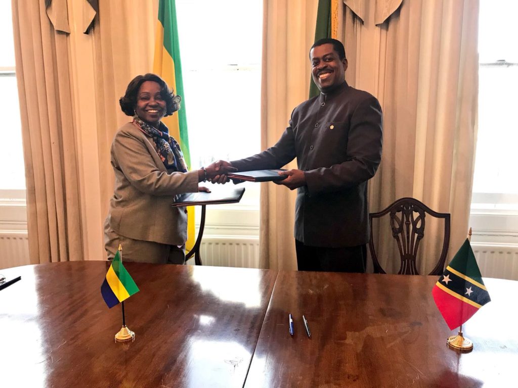 ST. KITTS & NEVIS AND GABONESE REPUBLIC ESTABLISH DIPLOMATIC RELATIONS