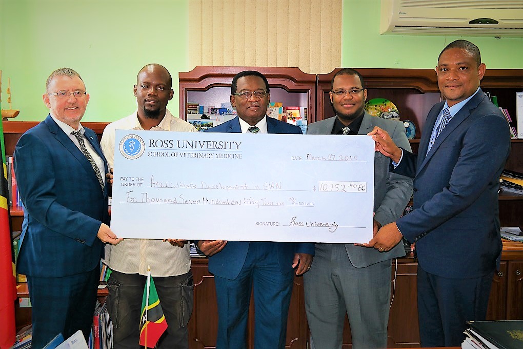 RUSVM PARTNERS WITH ST. KITTS DEPARTMENT OF AGRICULTURE ON AQUACULTURE PROJECT