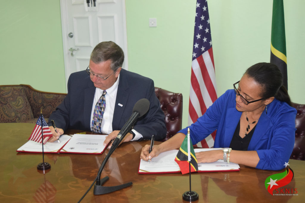 GOVERNMENT AND USAID SIGN MOU TO SUPPORT EMPOWERMENT OF YOUTH IN ST. KITTS AND NEVIS