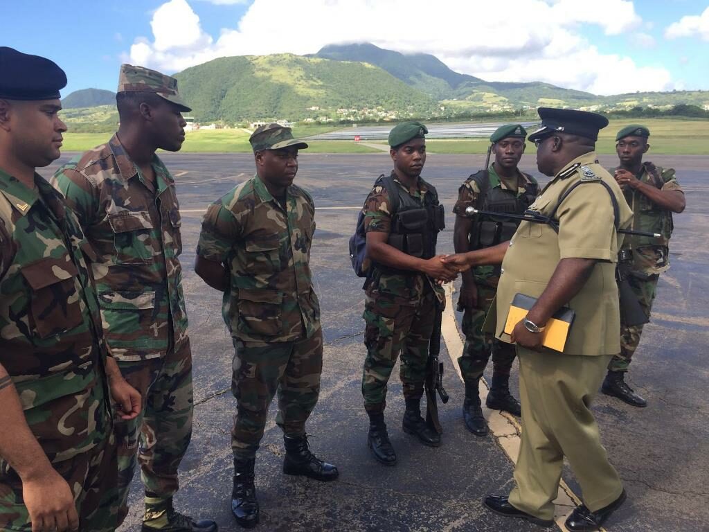 POLICE OFFICERS AND SOLDIERS LEAVE FOR DOMINICA AS PART OF RSS PEACEKEEPING MISSION