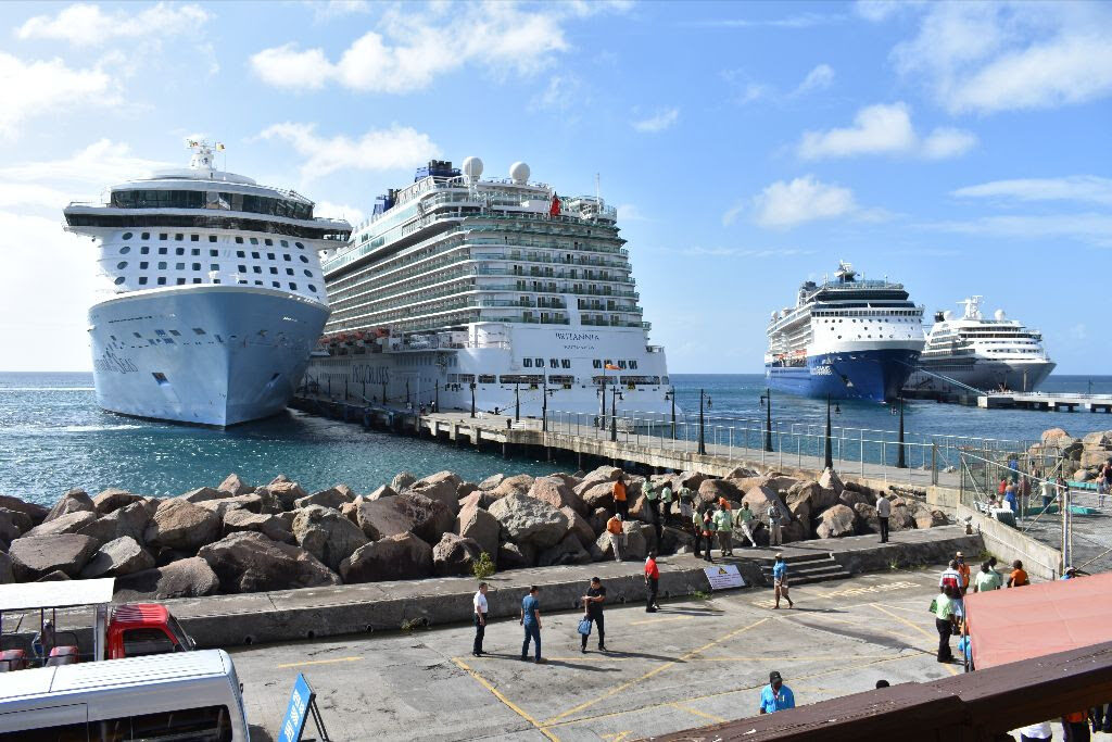 FOUR CRUISE VESSELS DOCK AT PORT ZANTE, ST. KITTS – GOVERNMENT AND STAKEHOLDERS CELEBRATE SUCCESS
