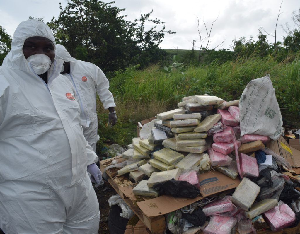 COCAINE SEIZED IN MAJOR BUST DESTROYED