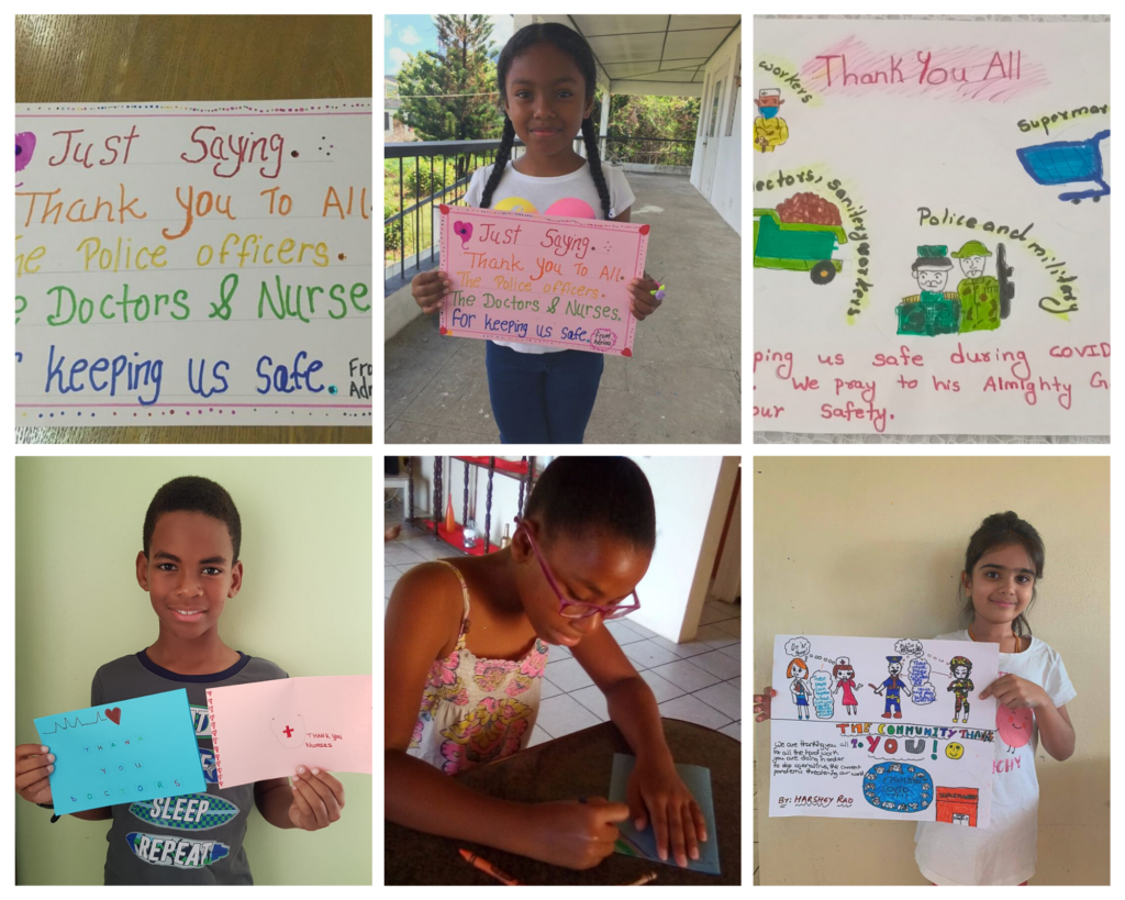 NEVIS ACADEMY STUDENTS THANK THE POLICE AND OTHER ESSENTIAL WORKERS