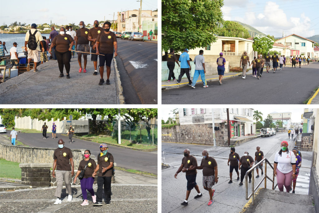 St. Kitts (Basseterre) Lions Club holds ‘Journey for Sight’ walk, presents white canes