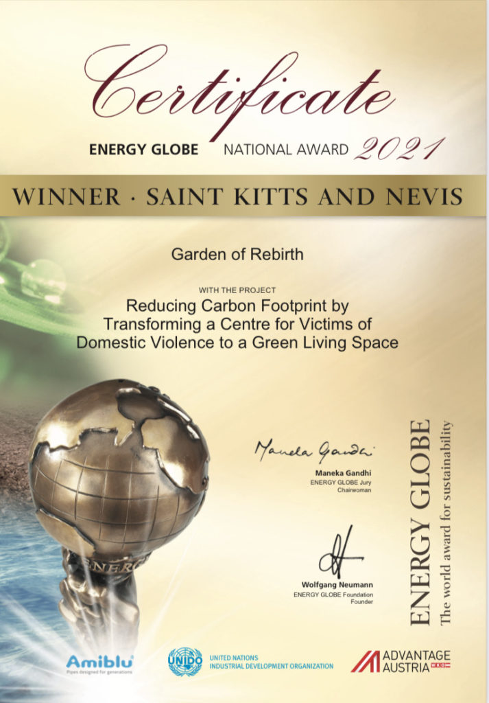 ST. KITTS AND NEVIS WINS ENERGY GLOBE NATIONAL AWARD