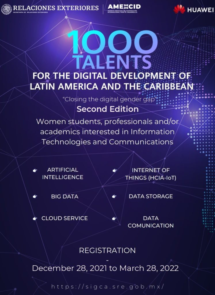 Open Call: Huawei-Mexico ICT Scholarship Program, Second Edition