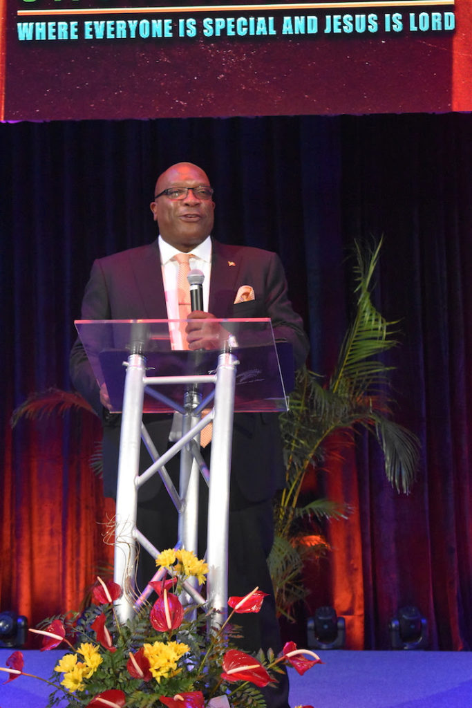 PM HARRIS WELCOMES THE OPENING OF THE NEW PENTECOSTAL CHURCH OF GOD IN BASSETERRE