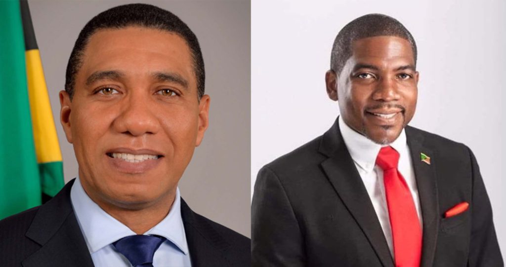 JAMAICA’S PRIME MINISTER HON. ANDREW HOLNESS CONGRATULATES ST. KITTS AND NEVIS’ PRIME MINISTER HON. DR. TERRANCE DREW