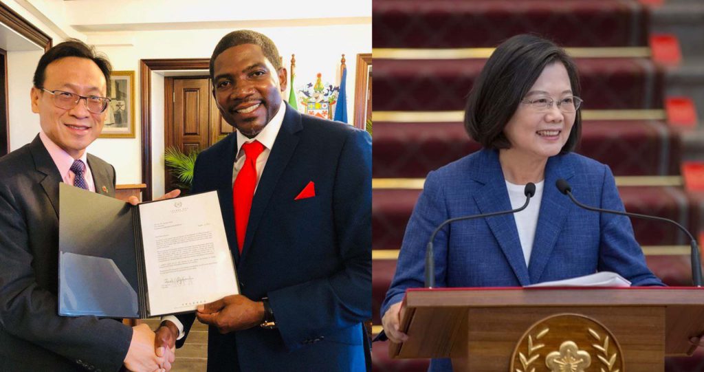 Taiwan President Dr Tsai Ing-wen congratulates Federation’s PM Dr Terrance Drew