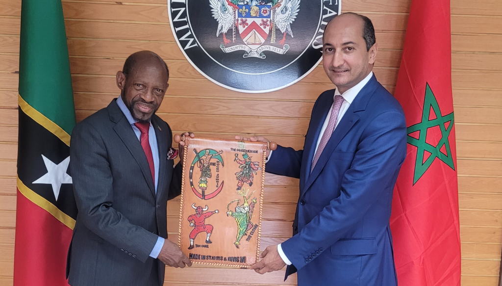 His Excellency Mohammed Methqal Ambassador Director General of the Moroccan Agency for International Cooperation (AMCI) pays Courtesy Call on the Rt. Hon. Dr. Denzil Douglas, Minister of Foreign Affairs et al