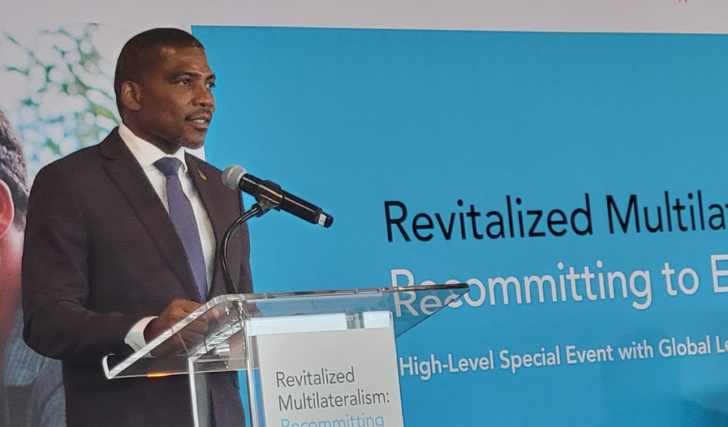 PRIME MINISTER DR. DREW CALLS FOR STRENGTHENED GLOBAL PARTNERSHIPS ON AIDS