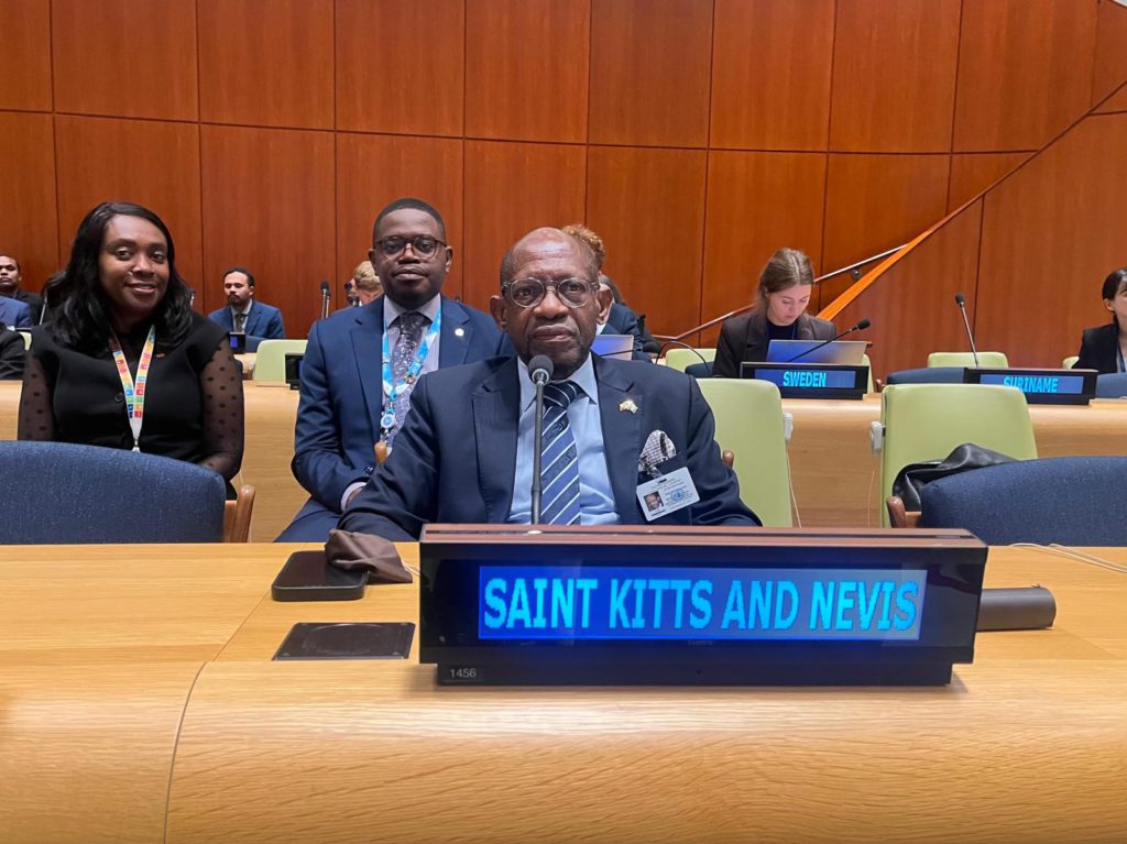 ST. KITTS AND NEVIS DELIVERS CARICOM STATEMENT AT THE UNITED NATION ADDRESSING SEA LEVEL RISE