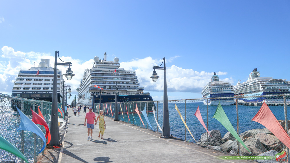 SIX CRUISE SHIPS BRING OVER 11,000 PASSENGERS TO ST. KITTS AND NEVIS IN A SINGLE DAY