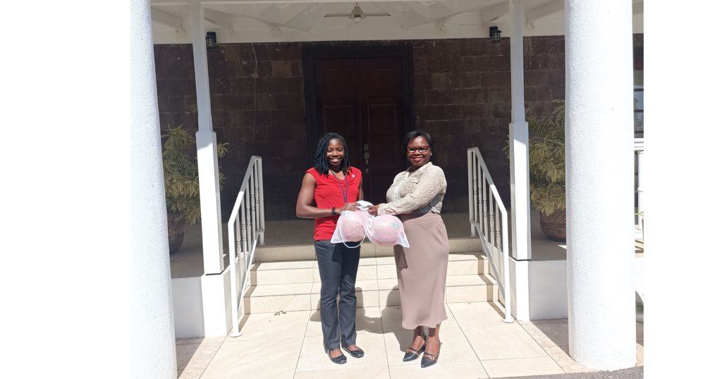 ASSOCIATION OF ST. KITTS & NEVIS DESCENDANTS DONATES NETBALLS TO CFBC