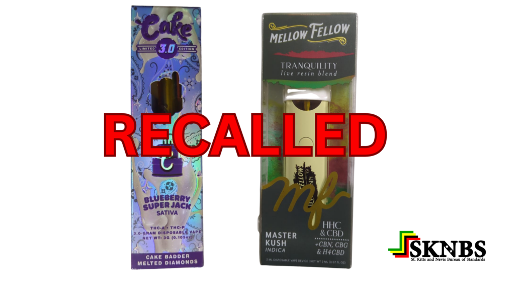 Immediate National Recall of CBD Vape devices