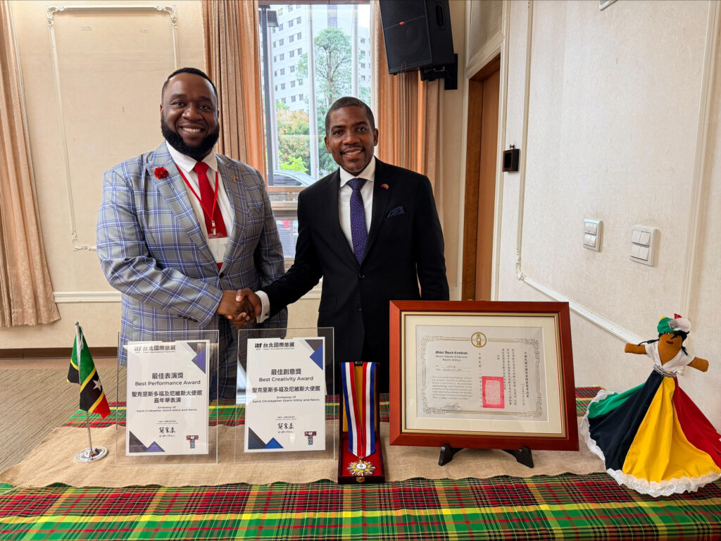 Prime Minister Drew Congratulates SKN Embassy in Taiwan on Multiple Prestigious Awards